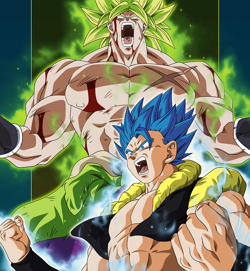 Gogeta Blue vs Broly Digital Art by Lac Lac - Fine Art America