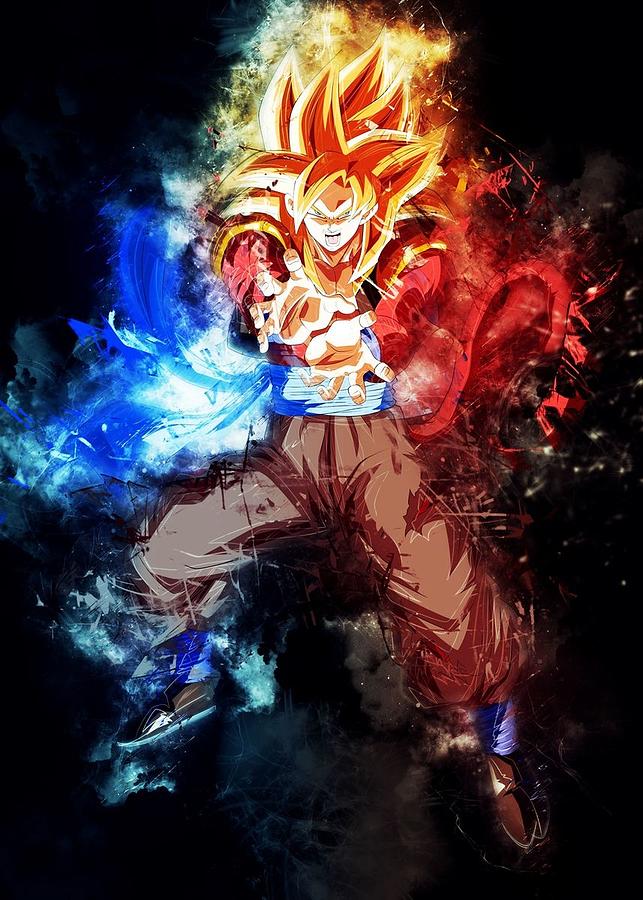 gogeta ssj4  Dragon ball super wallpapers, Dragon ball art goku