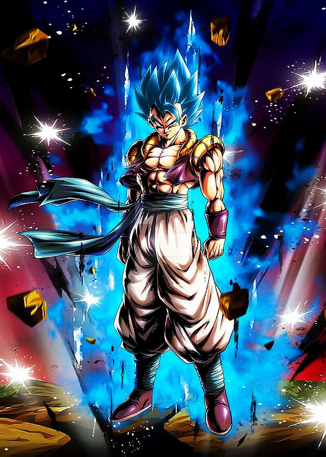 Gogeta SSG Blue Digital Art by Lac Lac - Fine Art America