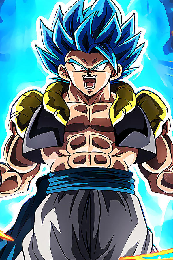 Gogeta SSG Blue Digital Art by Lac Lac - Fine Art America