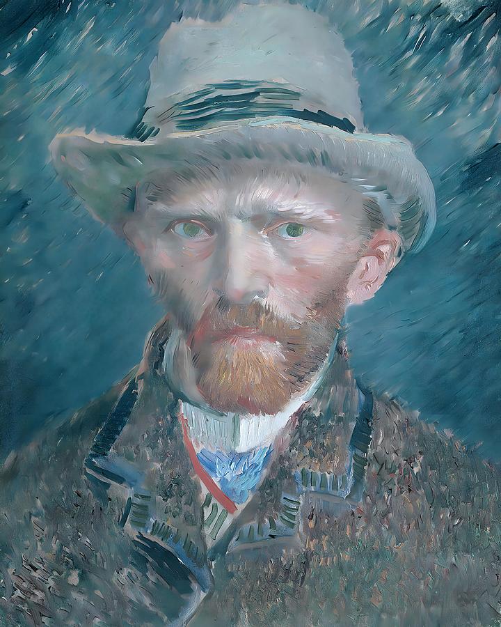 Gogh Vincent Van - Self Portrait 1887 Digital Art by Owl Gallery - Fine ...