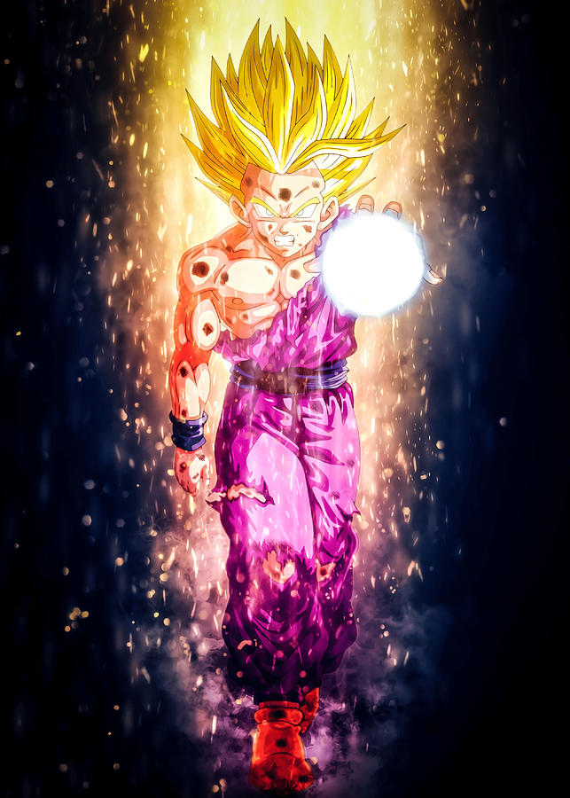 Gohan Dragon Ball Super Canvas Print Painting by Bailey Yvonne - Fine ...