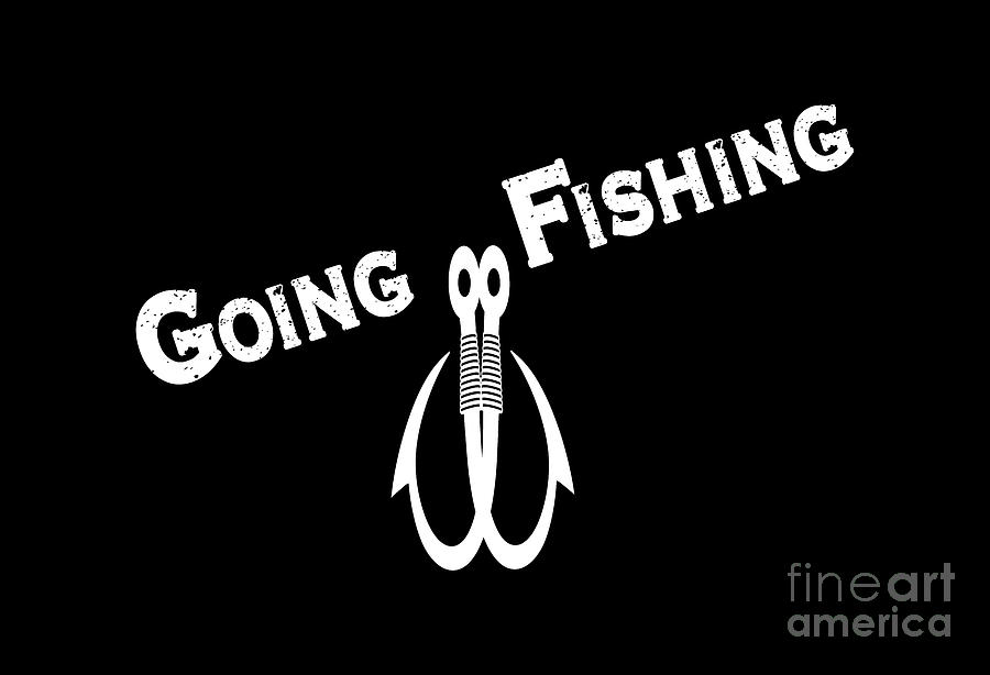 Going Fishing, fishing, nature, fish, hiking, camping, usa, outdoors, adventure, fisherman, Digital Art by David Millenheft