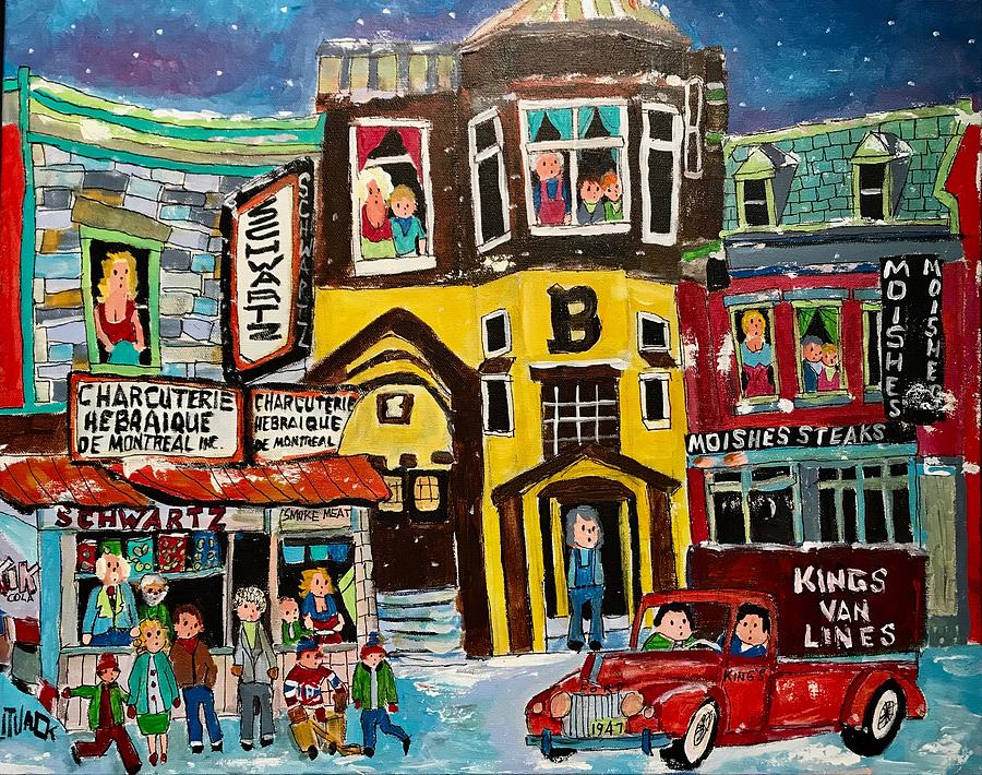 Going, Going Montreal Food Icon Imagination  Painting by Michael Litvack
