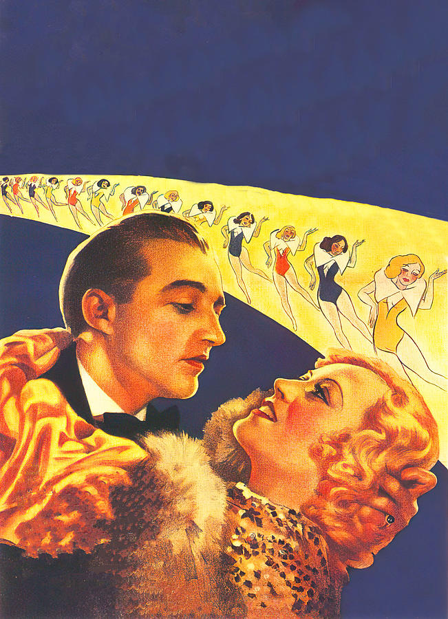 Going Hollywood, 1933, movie poster painting #1 Painting by Movie World Posters