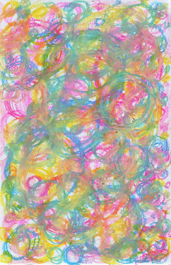Abstract Drawing - Going in Circles No. 11 by Amber N Smith