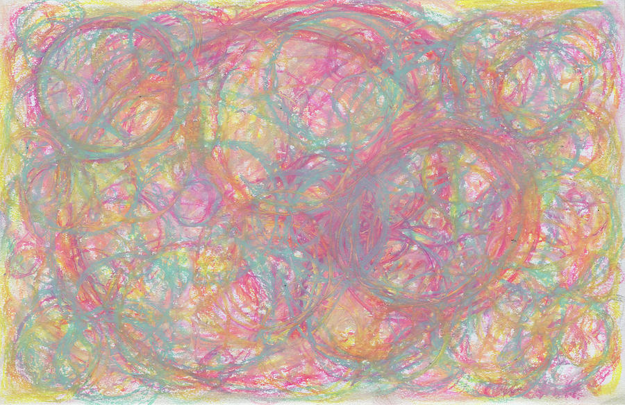 Abstract Drawing - Going in Circles No. 12 by Amber N Smith