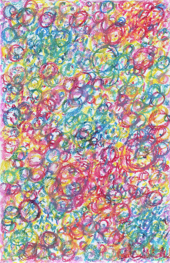 Abstract Drawing - Going in Circles No. 13 by Amber N Smith