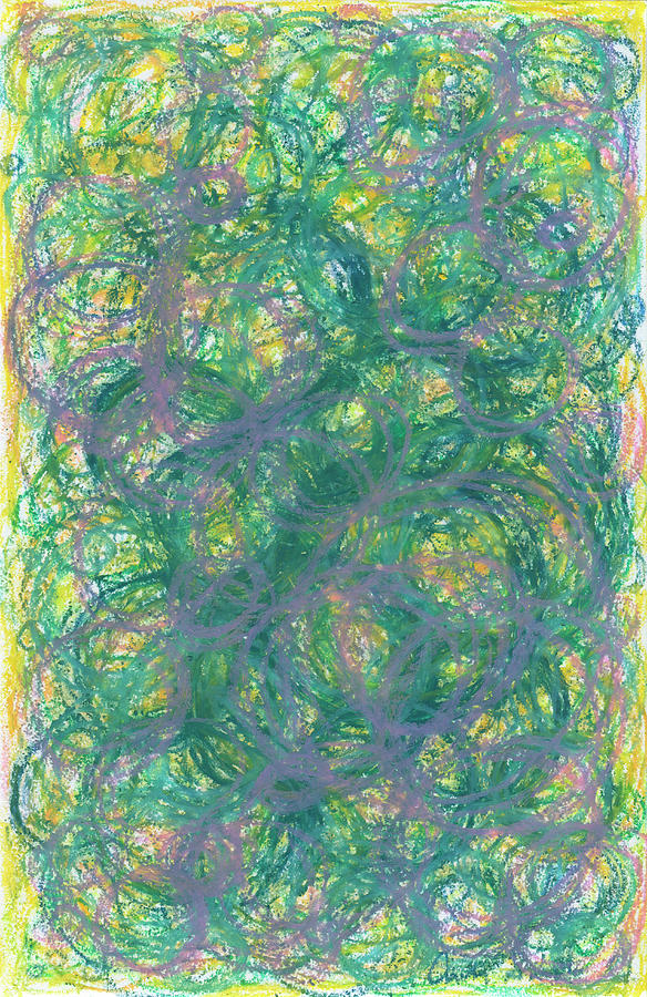 Abstract Drawing - Going in Circles No. 14 by Amber N Smith