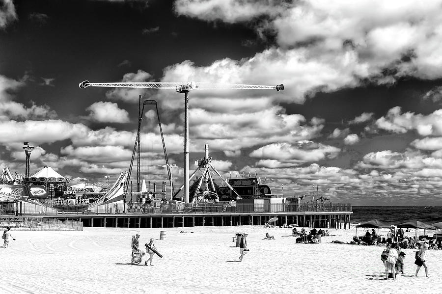 Going to the Beach at Seaside Heights Photograph by John Rizzuto