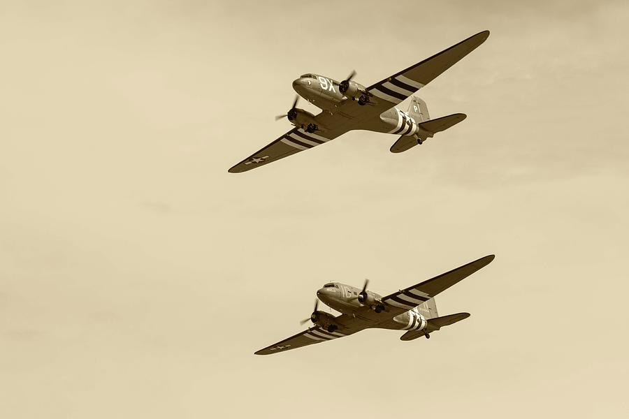 Airplane Photograph - Going to war - 2 by David Bearden