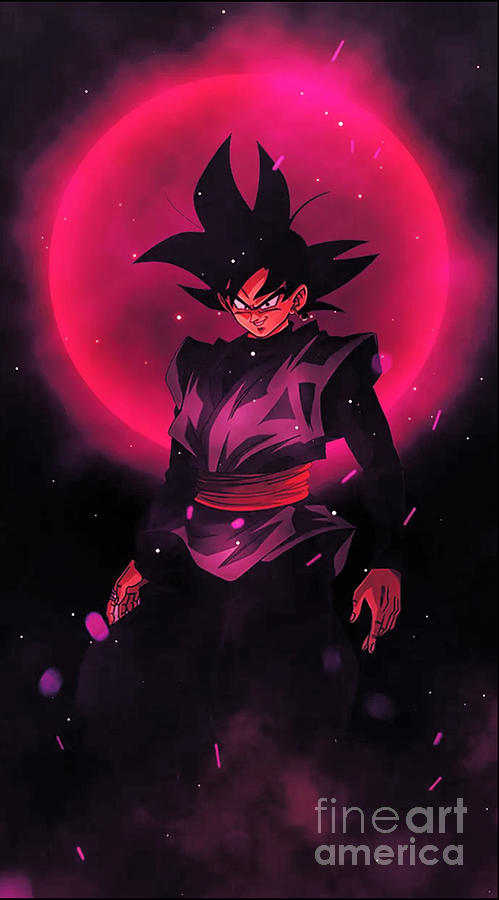 Goku Black Rose Digital Art by Anime WonderWorld - Pixels