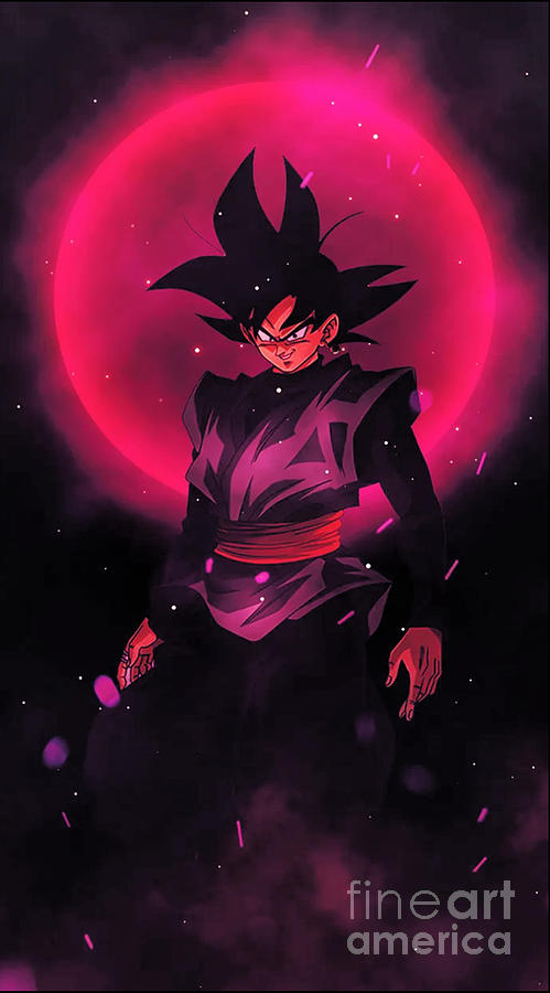 Goku Black Rose Digital Art By Anime Wonderworld Fine Art America 3821