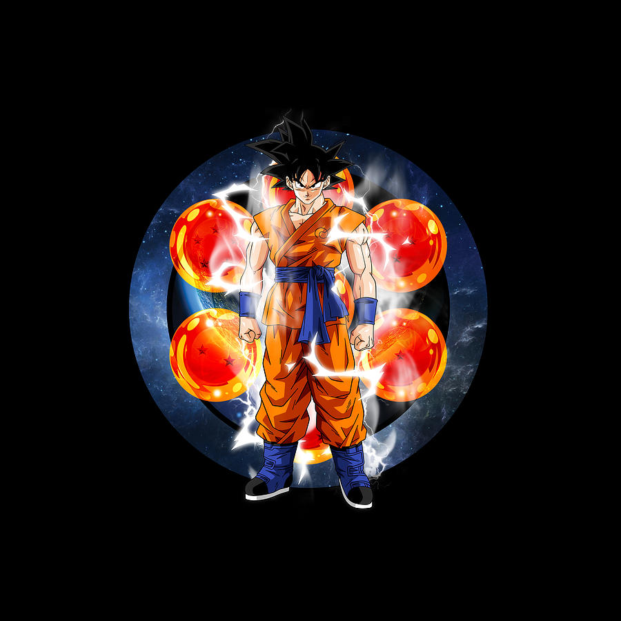 Goku Powering Up Drawing