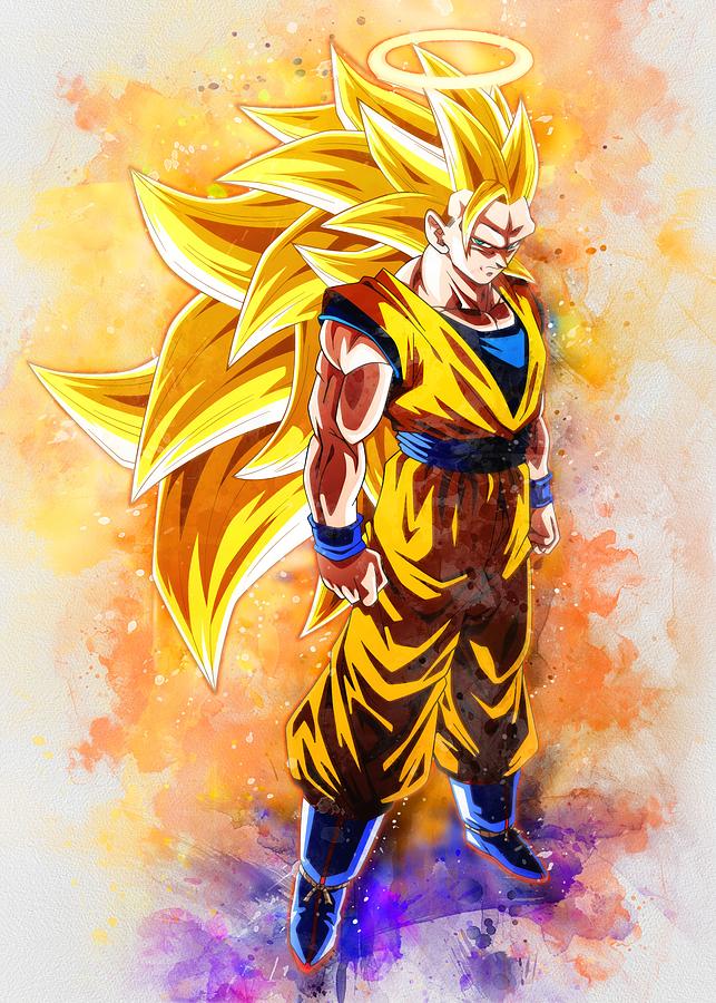 Goku Ss3 Artwork by Big Mart