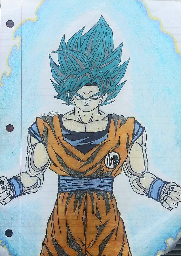 Buy Drawing Goku Realistic Version ,handmade .PRINT 30 Hours Size A4 12x8  Inches / 30x21cm Online in India - Etsy