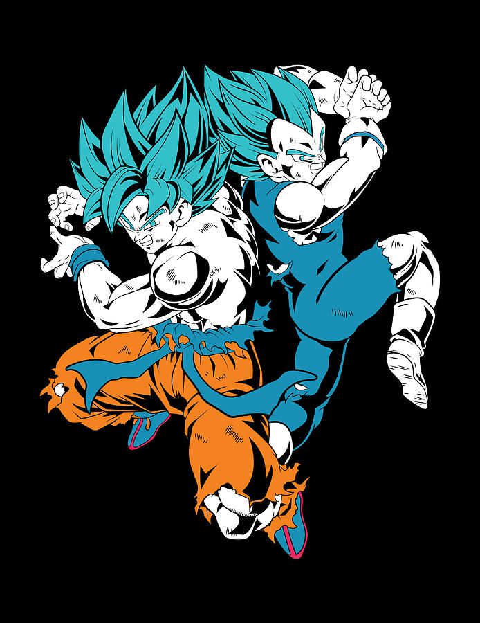 Goku Vegeta Digital Art by Gab Fernando