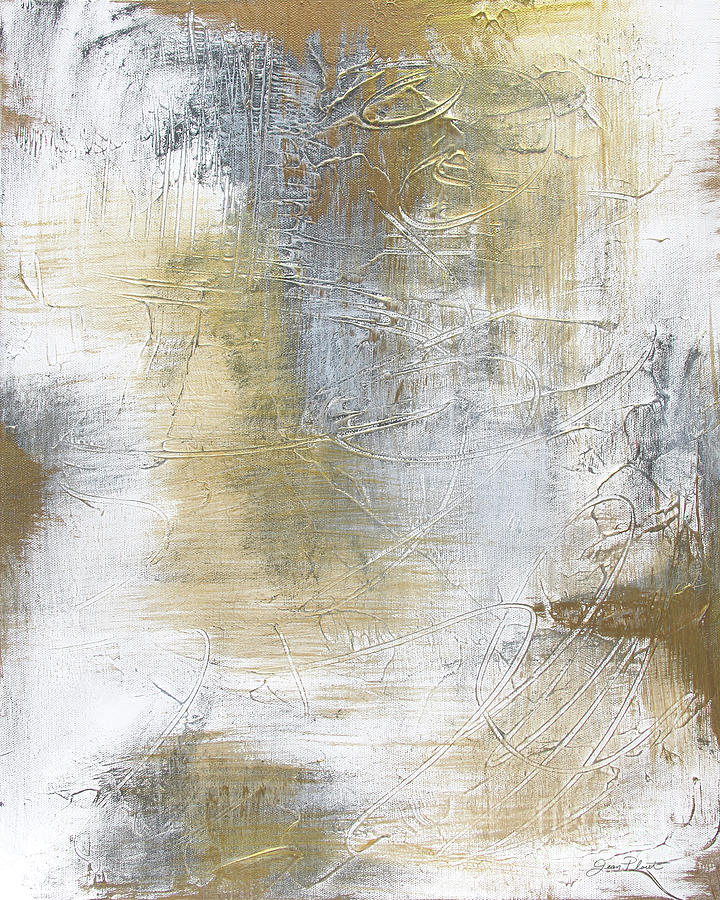 Gold And Grey Textures A2 Painting by Jean Plout | Fine Art America