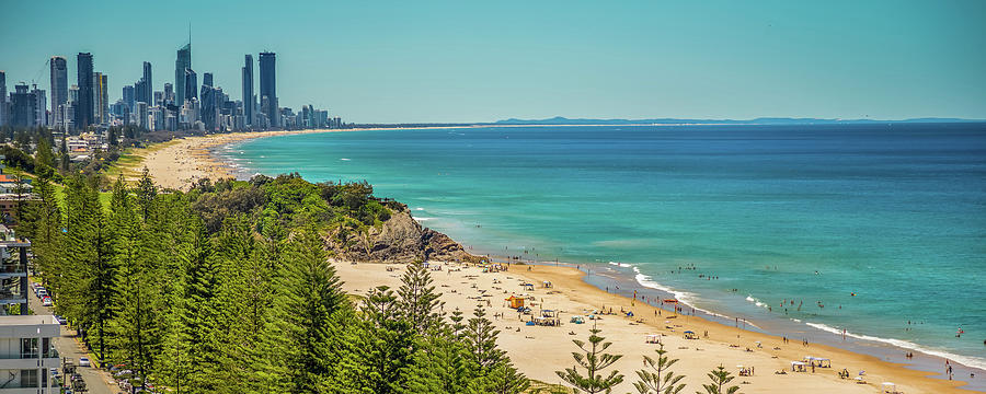 Gold Coast Beaches Panorama Photograph by Az Jackson