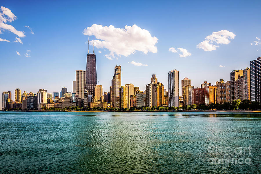 Gold Coast Chicago Skyline Photo Photograph by Paul Velgos