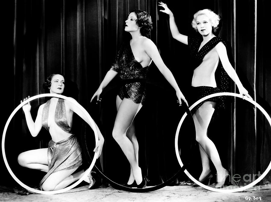 Gold Diggers of 1933 - Busby Berkeley Girls - Trio Photograph by Sad Hill - Bizarre Los Angeles Archive