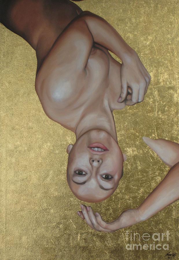 Nude Painting - Gold Dipper by Jindra Noewi