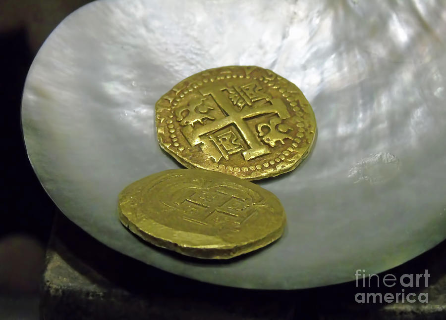 Gold Doubloons Photograph by D Hackett