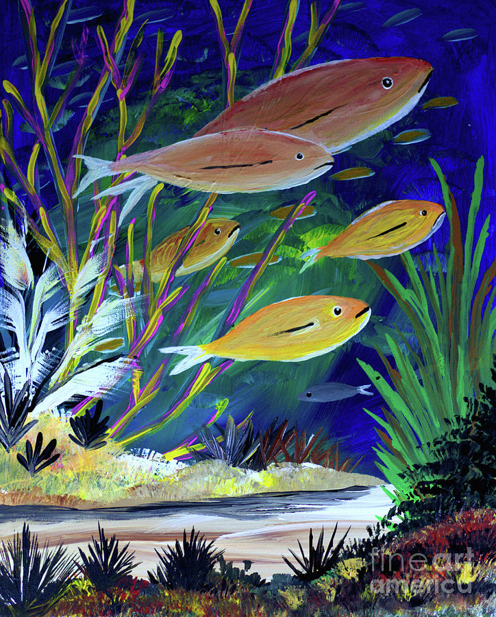 Gold Fish Painting by James and Donna Daugherty