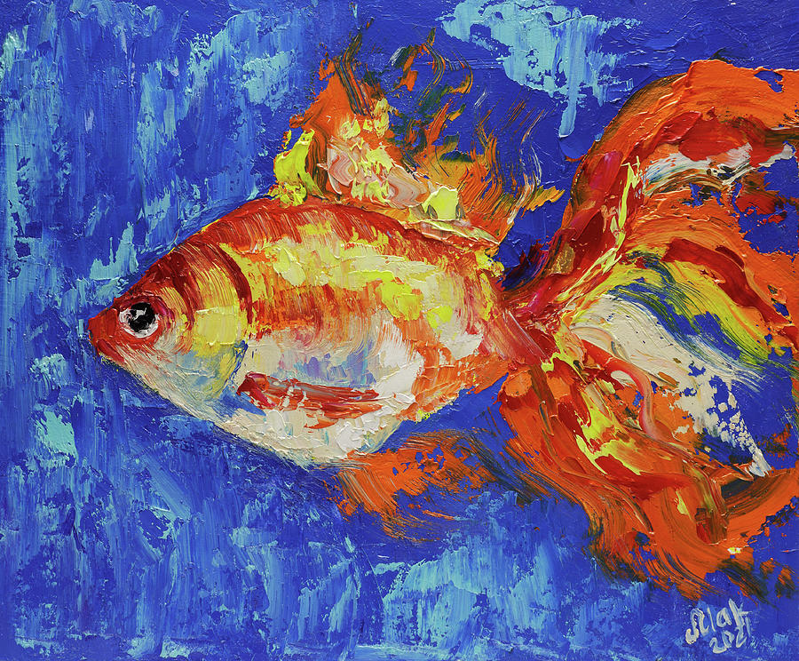 Gold Fish Painting by Nataly Mak - Fine Art America