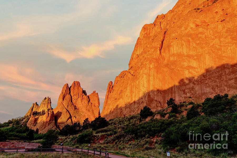Gold Gateway Rocks Garden Of Gods Photograph by Jennifer White Gold Gateway Rocks Garden Of Gods Photograph by Jennifer White