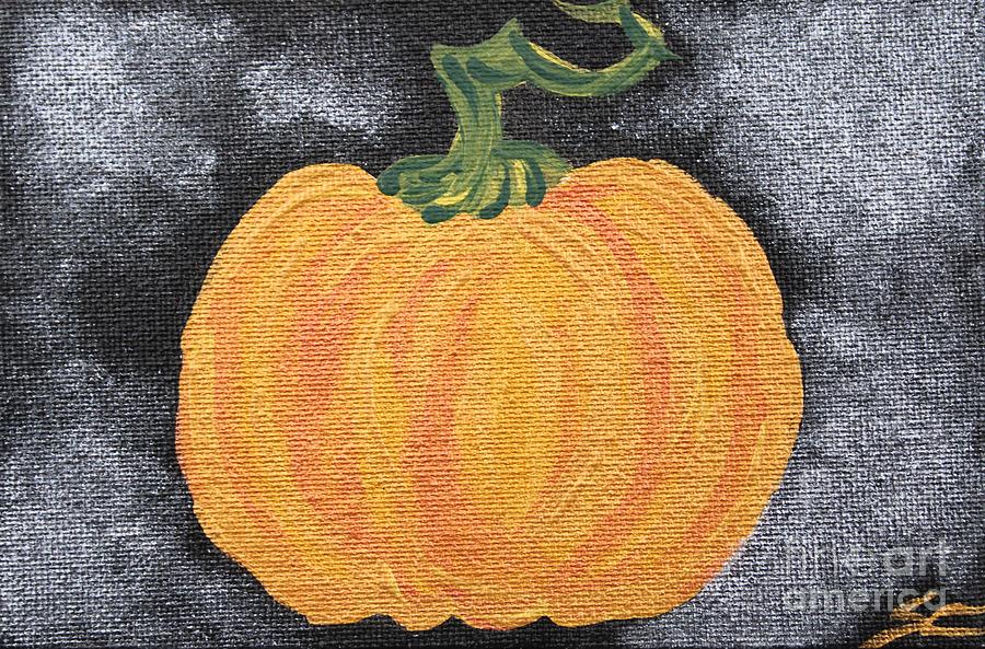 Gold Halloween 2 Painting by Stefania Caracciolo