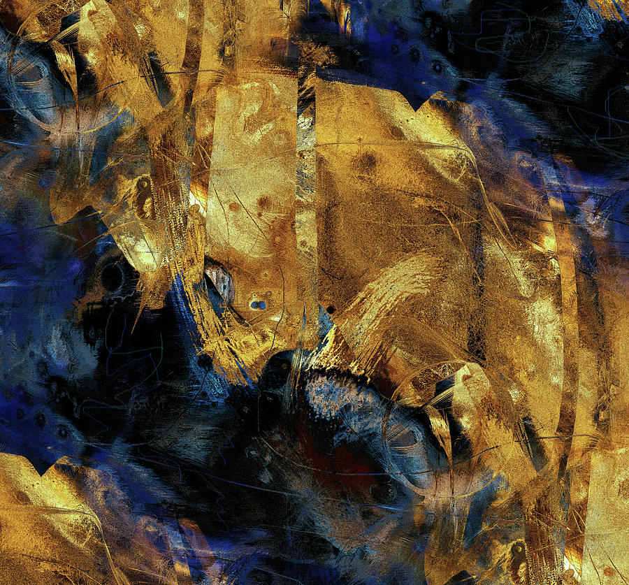 Abstract Painting - Gold Rush by Natalie Holland