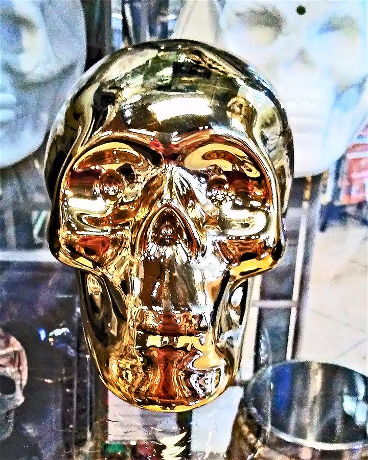 Gold Skull Photograph by Andrew Lawrence