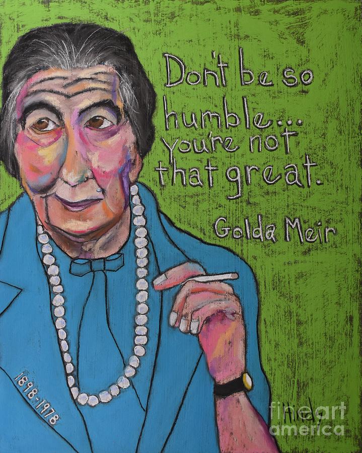Golda Meir Painting by David Hinds