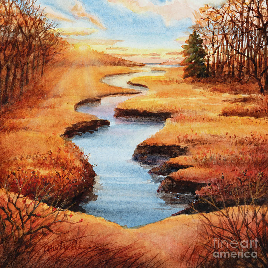 Golden Afternoon on The Cape Painting by Michelle Constantine