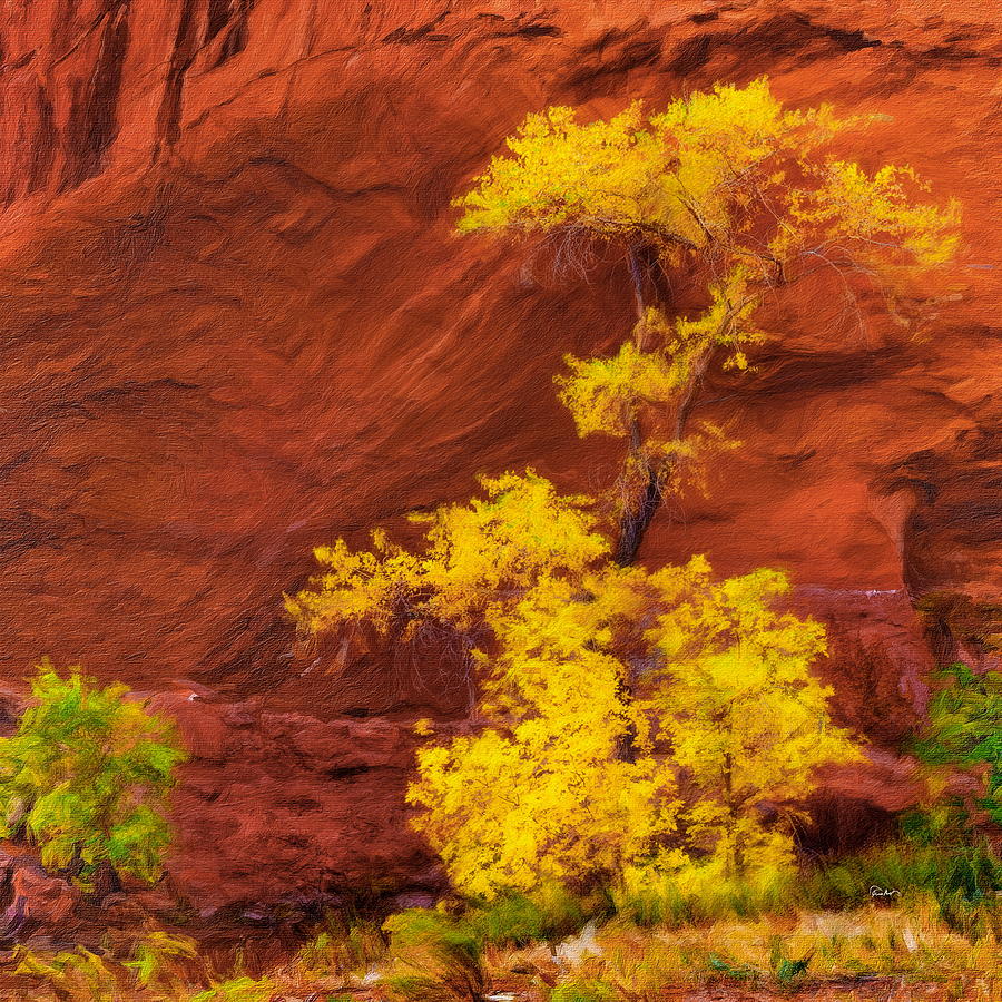 Golden Ash Tree in Autumn Digital Art by Russ Harris
