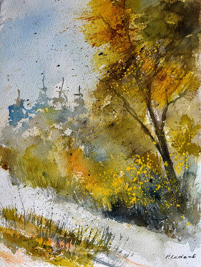 Golden autumn Painting by Pol Ledent