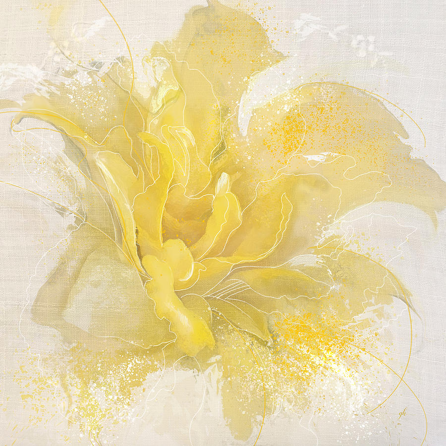 Golden Blossom Digital Art by Gina Harrison