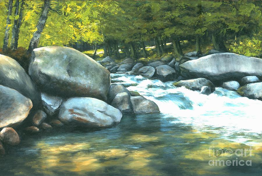 Golden Brook Painting by Michael Swanson