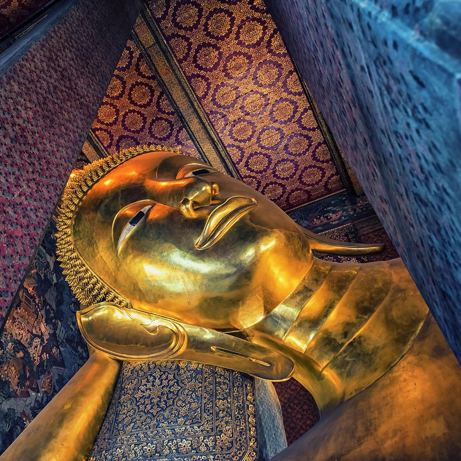 Buddha Photograph - Golden Buddha in Wat Pho by Manjik Pictures
