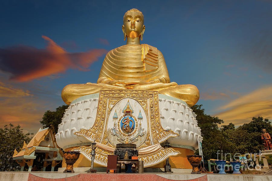 Golden Buddha Tang Sai Temple Thailand Photograph by Adrian Evans