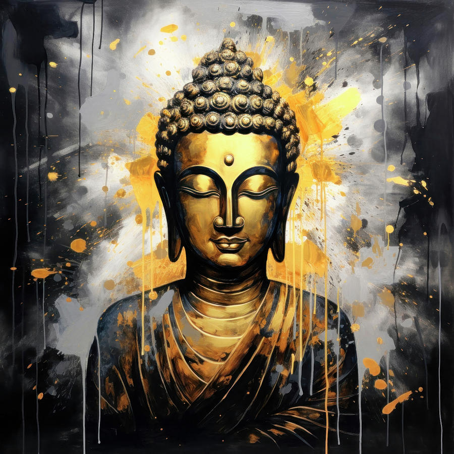 Golden Buddha Digital Art by Imagine ART