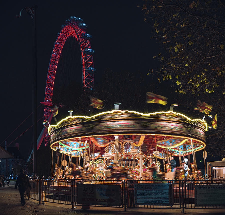 Golden Carousel Photograph by Nisah Cheatham
