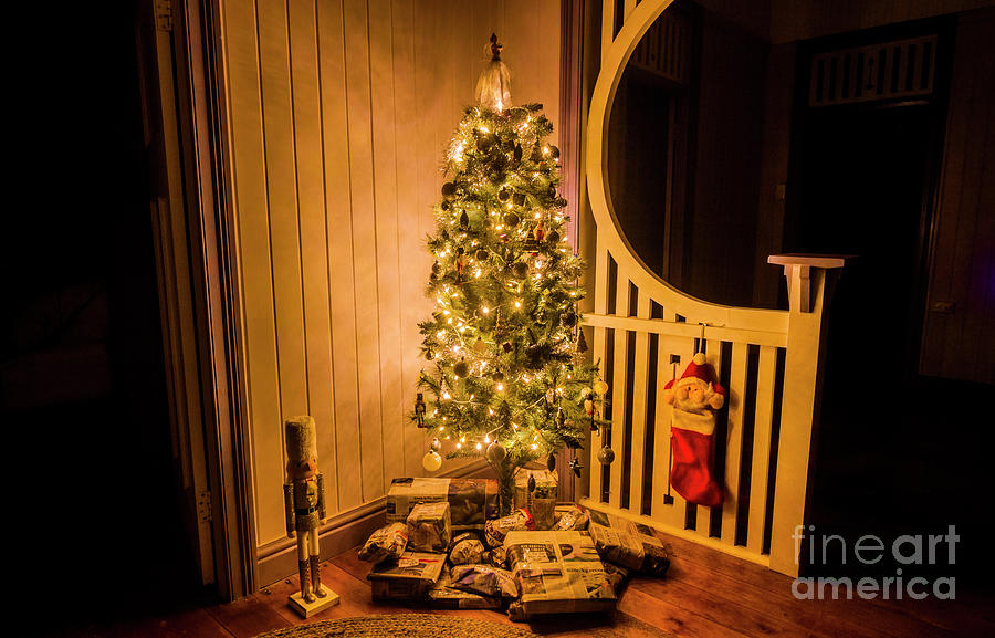 Golden Christmas Photograph by Jorgo Photography
