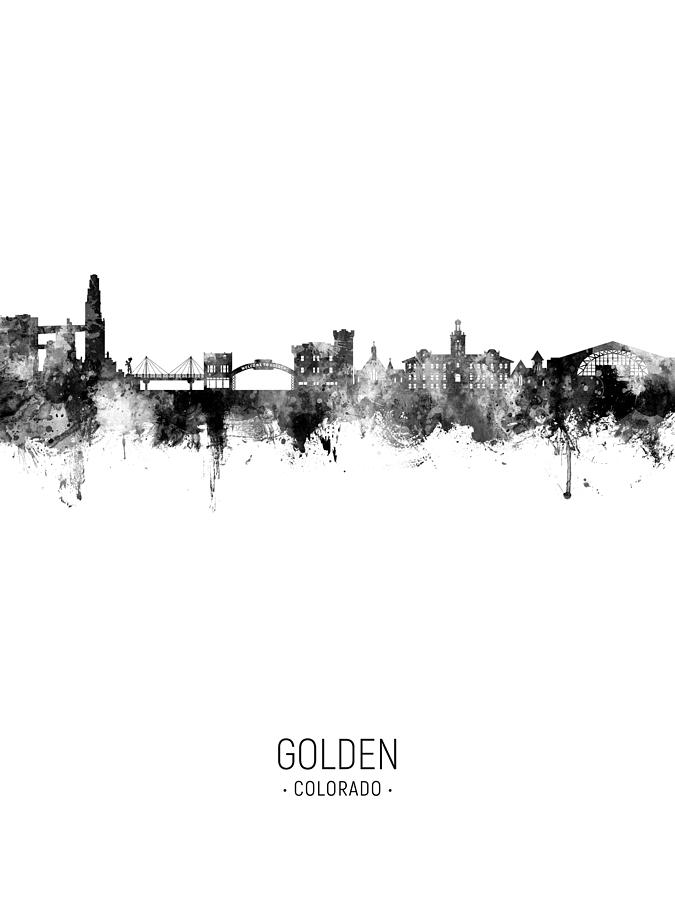 Golden Colorado Skyline #99 Digital Art by Michael Tompsett