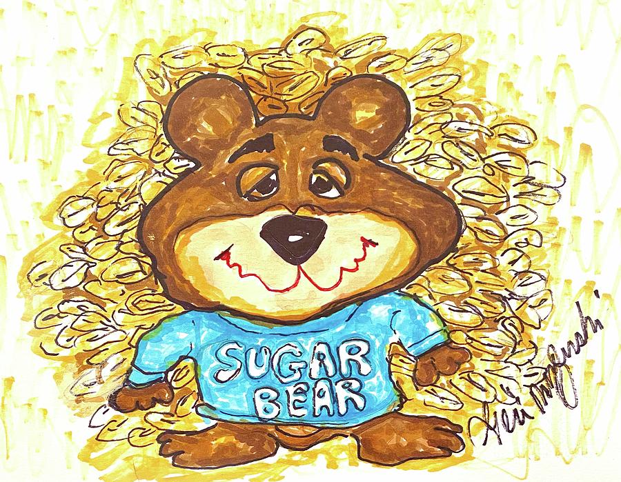 Golden Crisp Sugar Bear Mixed Media by Geraldine Myszenski - Pixels