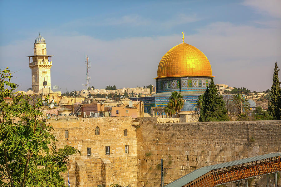 Golden Dome of the Rock Western Photograph by William Perry - Fine Art ...