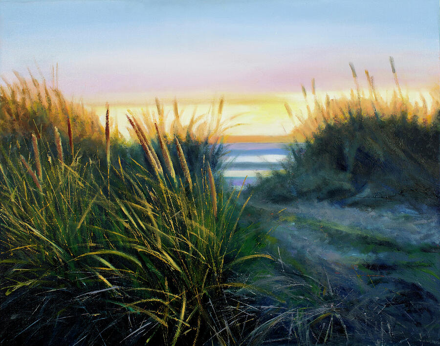 Golden Dunes Painting by Lorraine McMillan