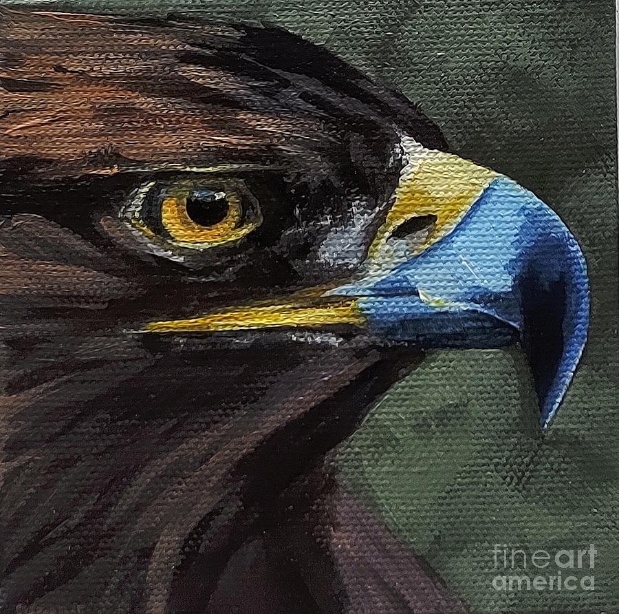 Golden Eagle 1 Painting by Lisa Dionne
