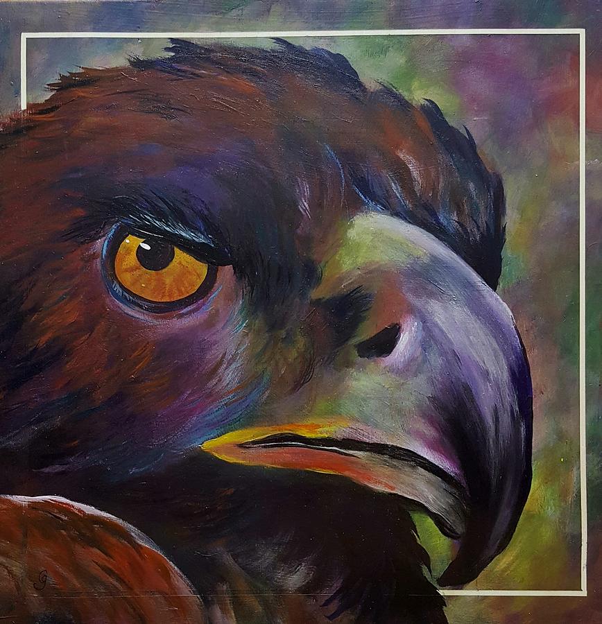 Golden Eagle #5 Painting by Cheryl Nancy Ann Gordon